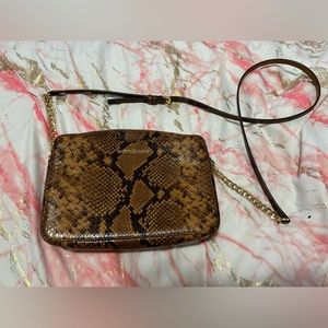 Michael Kors, brown and black snake skin, Crossbody